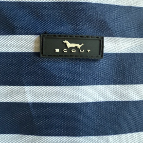 Scout Blue and White Striped garment Bag - Picture 2 of 6